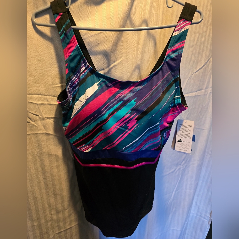 Colorful Striped Women's Swimsuit